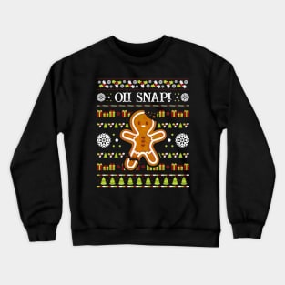 Gingerbread Man Christmas Cookie Costume Baking Team Crewneck Sweatshirt